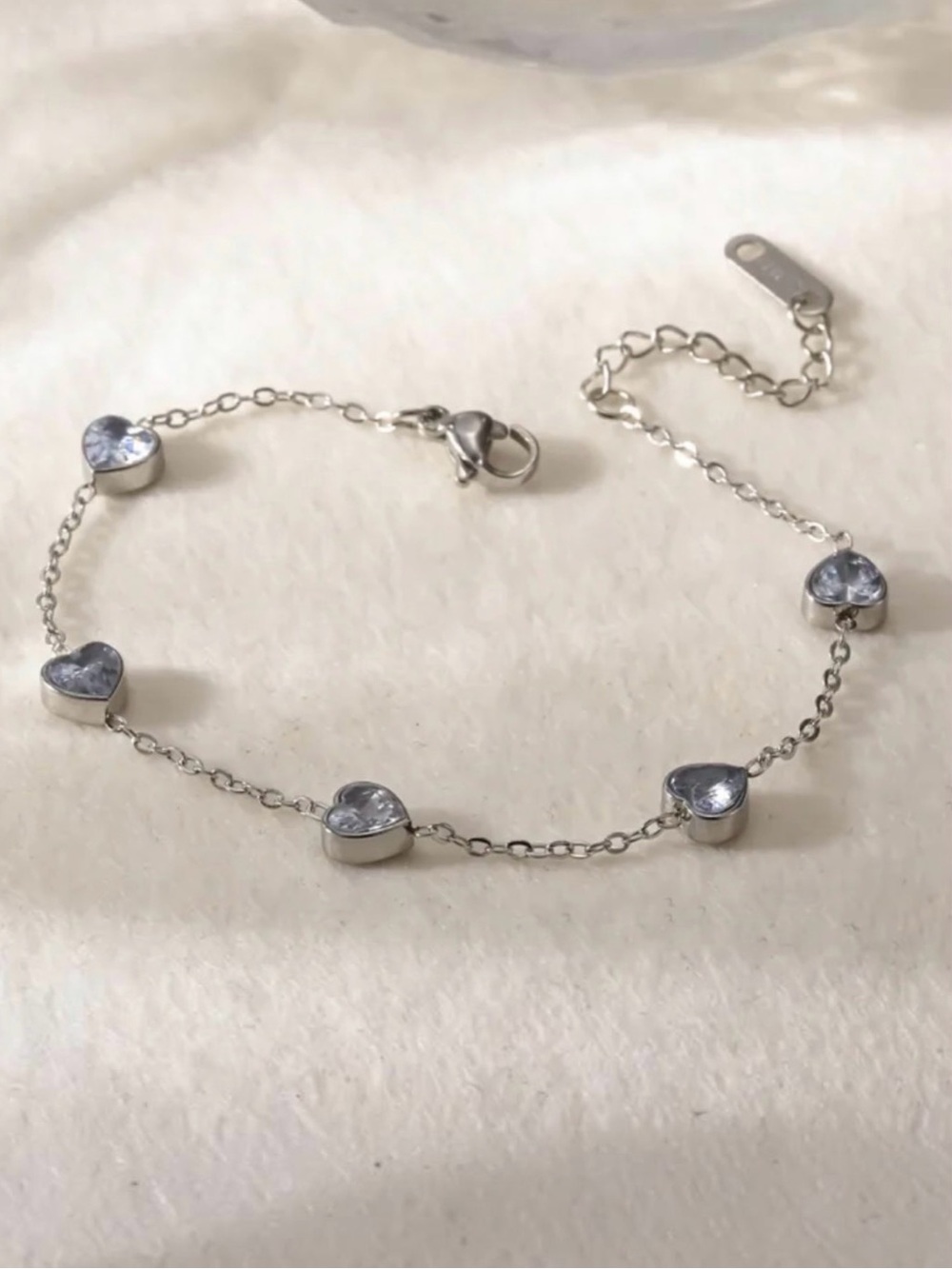 Heart Chain Bracelet NWT Gold Plated PVD